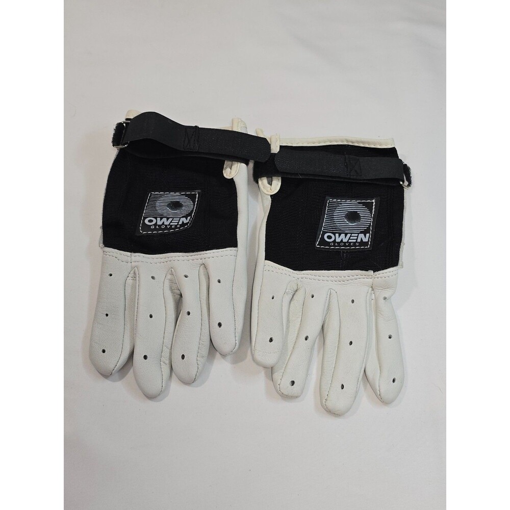 Owen White Handball / Weightlifting Gloves leather Size Small